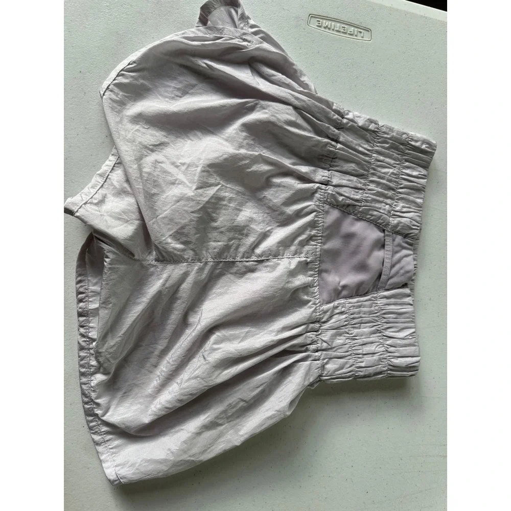 FP‎ Movement The Way Home Shorts Lavender Purple High Rise Smocked Running XS